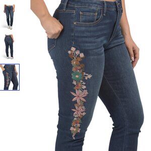 NEW Driftwood Jackie X-FAR East embroidered jeans size 26 dark wash 4J2